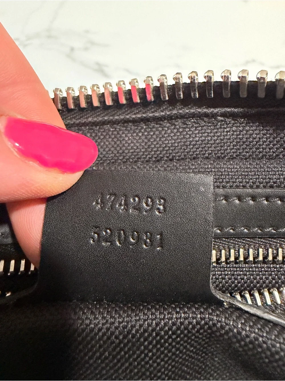 Gucci Black Monogram Belt Bag Fanny Pack